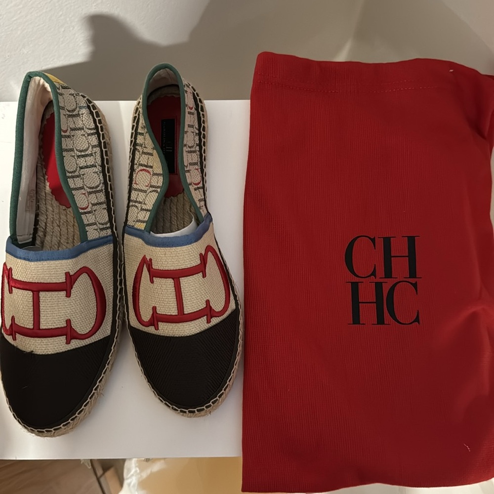 Carolina Herrera Multicolor Espadrille Never worn.  Size  41